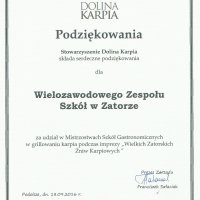 „Wielkie Zatorskie Żniwa Karpiowe“ 2016