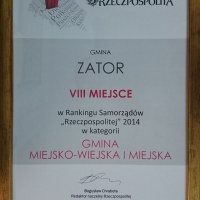 Gmina Zator ponownie wśród liderów samorządów wg rankingu Rzeczpospolitej